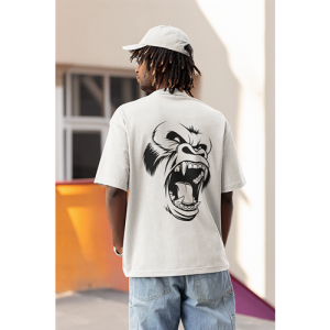 Drop Shoulder Graphic Print Crew Neck T-Shirt osm025