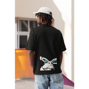 Drop Shoulder Graphic Print Crew Neck T-Shirt osm028