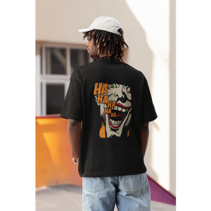 Drop Shoulder Graphic Print Crew Neck T-Shirt osm040