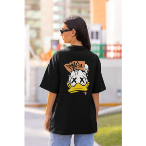 Drop Shoulder Graphic Print Crew Neck T-Shirt osw005