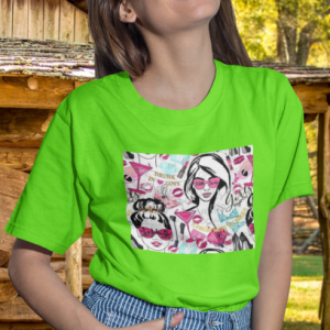 Graphic Print Women T-Shirt CCW024