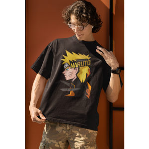 Drop Shoulder Graphic Print Crew Neck T-Shirt osm009