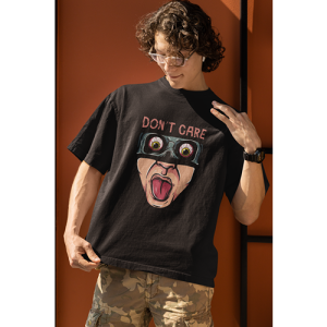 Drop Shoulder Graphic Print Crew Neck T-Shirt osm021