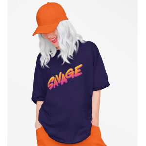 Drop Shoulder Graphic Print Crew Neck T-Shirt osw002
