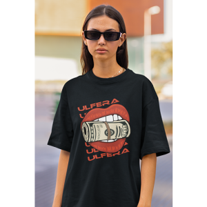 Drop Shoulder Graphic Print Crew Neck T-Shirt osw007